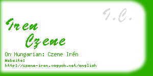 iren czene business card
