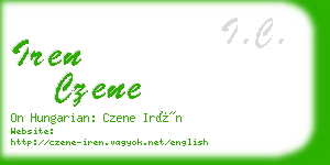 iren czene business card